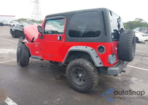 2001 Jeep Wrangler Sport из США, поврежденный, VIN 1J4FA49S51P328455